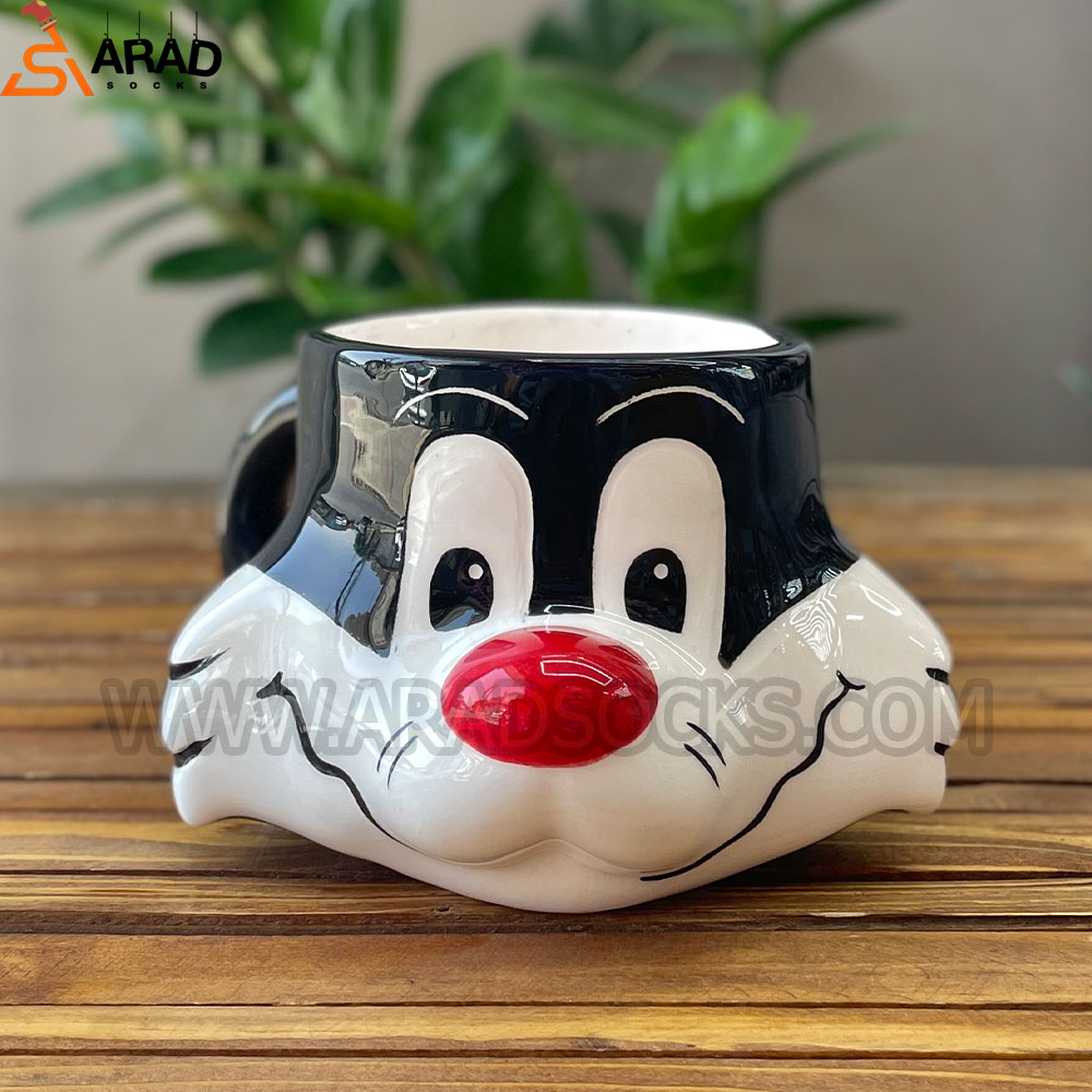 ماگ سرامیکی دستساز طرح سیلوستر